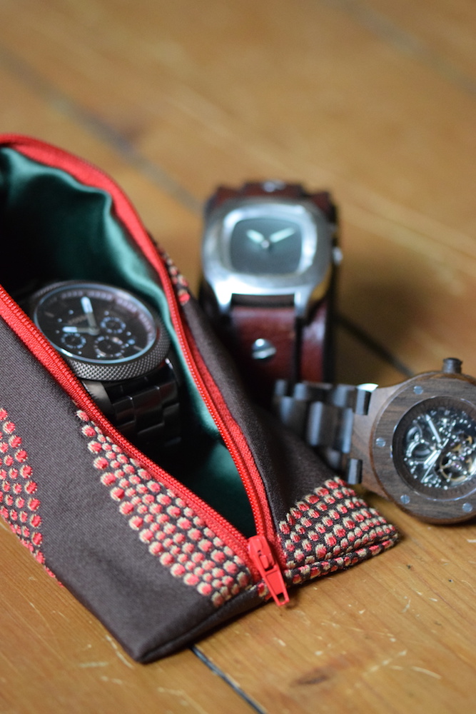 Etui Edel Rot Braun